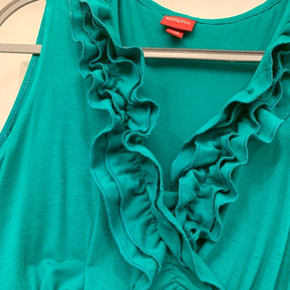 Sleeveless Ruffle Maxi - Picture 2 of 4